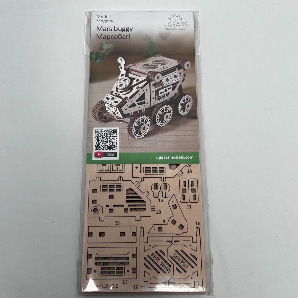 UGears 3D Wooden Puzzle Mars Rover Buggy STEM Outter Space Science New Sealed